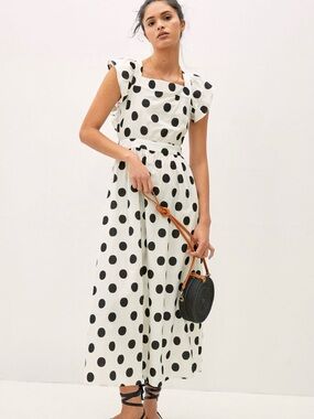 Anthropologie Amadi Polka Dot Maxi Dress